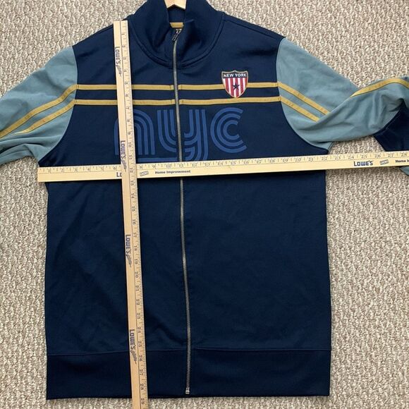 Fossil Unisex Warm Up Track Sweatshirt full zip Jacket New York Size Large - Picture 7 of 7